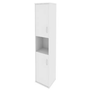 Дверь Шкаф RIVA высокий узкий левый (2 низкие двери ЛДСП)А.СУ-1.5 Л 404х365х1980